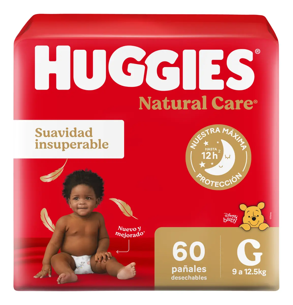 HUGGIES NATURAL CARE - Talle G x60