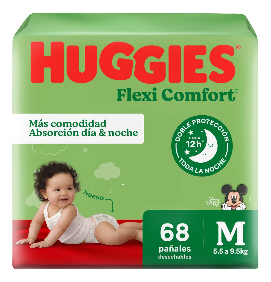 HUGGIES FLEXI COMFORT - Talle M x68