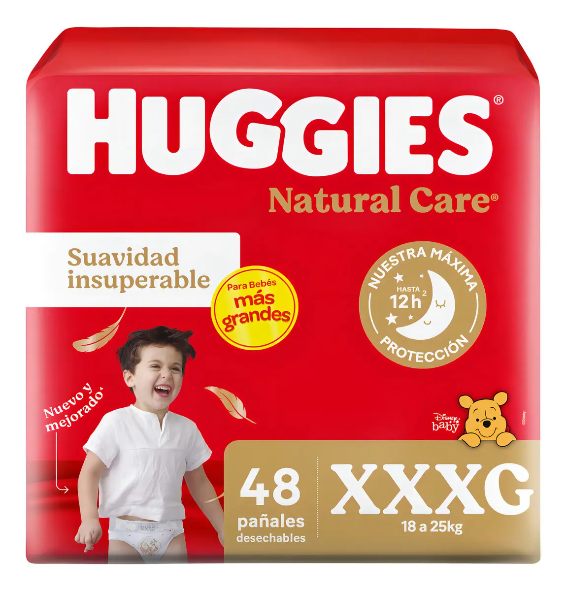 HUGGIES NATURAL CARE - Talle XXXG x48
